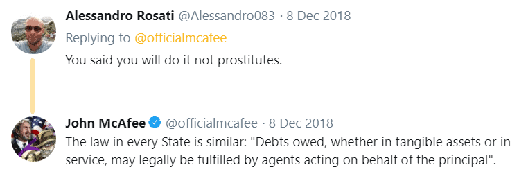 The law in
                      every State is similar:Debts owed, whether in
                      tangible assets or in service, may legally be
                      fulfilled by agents acting on behalf of the
                      principal.